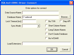 SQLite3 ODBC Driver Connect